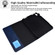 iPad mini 6 Suede Cross Texture Magnetic Clasp Leather Tablet Case - Blue