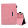 iPad mini 6 Suede Cross Texture Magnetic Clasp Leather Tablet Case - Pink