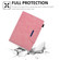 iPad mini 6 Suede Cross Texture Magnetic Clasp Leather Tablet Case - Pink