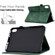 Peony Butterfly Embossed Leather Smart Tablet Case iPad mini 6 - Green
