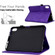 Peony Butterfly Embossed Leather Smart Tablet Case iPad mini 6 - Purple