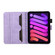 iPad mini 6 Staff Music Embossed Smart Leather Tablet Case - Purple