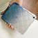 iPad mini 6 Gradient Diamond Plaid TPU Tablet Case - Gradient Blue