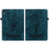 iPad mini 6 Butterfly Rose Embossed Leather Smart Tablet Case - Dark Blue