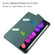 iPad mini 6 Three-folding Acrylic TPU + PU Leather Horizontal Flip Tablet Case with Holder & Pen Slot & Sleep / Wake-up Function - Deep Green