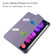 iPad mini 6 Three-folding Acrylic TPU + PU Leather Horizontal Flip Tablet Case with Holder & Pen Slot & Sleep / Wake-up Function - Lavender Purple