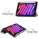 iPad mini 6 Custer Pattern Pure Color TPU Smart Tablet Holster with Sleep Function & 3-Fold Holder & Pen Slot - Rose Gold