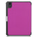 iPad mini 6 Custer Pattern Pure Color TPU Smart Tablet Holster with Sleep Function & 3-Fold Holder & Pen Slot - Purple iPad mini 6 Custer Pattern Pure Color TPU Smart Tablet Holster with Sleep Function & 3-Fold Holder & Pen Slot - Purple
