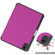 iPad mini 6 Custer Pattern Pure Color TPU Smart Tablet Holster with Sleep Function & 3-Fold Holder & Pen Slot - Purple iPad mini 6 Custer Pattern Pure Color TPU Smart Tablet Holster with Sleep Function & 3-Fold Holder & Pen Slot - Purple