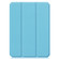 iPad mini 6 Custer Pattern Pure Color TPU Smart Tablet Holster with Sleep Function & 3-Fold Holder & Pen Slot - Sky Blue