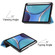 iPad mini 6 Custer Pattern Pure Color TPU Smart Tablet Holster with Sleep Function & 3-Fold Holder & Pen Slot - Sky Blue