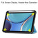 iPad mini 6 Custer Pattern Pure Color TPU Smart Tablet Holster with Sleep Function & 3-Fold Holder & Pen Slot - Sky Blue