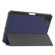 iPad mini 6 Custer Pattern Pure Color TPU Smart Tablet Holster with Sleep Function & 3-Fold Holder & Pen Slot - Blue