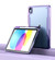 iPad mini 6 Clear Acrylic Shockproof Tablet Case - Purple