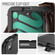 iPad mini 6 3-Fold Amor Shockproof Smart Tablet Case - Black