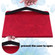 iPad mini 6 Peacock Embossed Pattern TPU + PU Leather Tablet Case - Red iPad mini 6 Peacock Embossed Pattern TPU + PU Leather Tablet Case - Red
