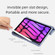 iPad mini 6 Mutural Pinyue Series Horizontal Flip Tablet Case with Holder & Pen Slot & Sleep / Wake-up Function - Purple