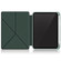 iPad mini 6 Multi-folding Horizontal Flip PU Leather Shockproof Tablet Case with Holder & Sleep / Wake-up Function & Pen Slot - Dark Green