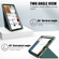 iPad mini 6 Multi-folding Horizontal Flip PU Leather Shockproof Tablet Case with Holder & Sleep / Wake-up Function & Pen Slot - Dark Green
