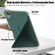 iPad mini 6 Multi-folding Horizontal Flip PU Leather Shockproof Tablet Case with Holder & Sleep / Wake-up Function & Pen Slot - Dark Green