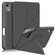 iPad mini 6 Multi-folding Horizontal Flip PU Leather Shockproof Tablet Case with Holder & Sleep / Wake-up Function & Pen Slot - Grey