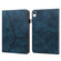 iPad mini 6 Solid Color Embossed Striped Leather Case - Blue