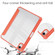iPad mini 6 Three-folding Acrylic TPU + PU Leather Horizontal Flip Tablet Case with Holder & Pen Slot & Sleep / Wake-up Function - Orange