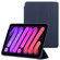 iPad mini 6 3-fold Horizontal Flip Smart Leather Tablet Case with Sleep / Wake-up Function & Holder - Dark Blue