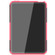 iPad mini 6 Tire Texture TPU + PC Shockproof Tablet Case with Holder - Pink