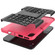 iPad mini 6 Tire Texture TPU + PC Shockproof Tablet Case with Holder - Pink