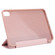 iPad mini 6 3-folding TPU Horizontal Flip Leather Tablet Case with Holder - Rose Gold