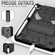 iPad mini 6 Spider Texture Silicone Hybrid PC Tablet Case with Shoulder Strap - Black