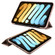 iPad mini 6 3-folding Horizontal Flip Honeycomb TPU Shockproof + PU Leather Tablet Case with Holder - Gold