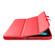 iPad mini 6 3-folding Horizontal Flip Honeycomb TPU Shockproof + PU Leather Tablet Case with Holder - Red