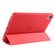 iPad mini 6 3-folding Horizontal Flip Honeycomb TPU Shockproof + PU Leather Tablet Case with Holder - Red