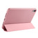 iPad mini 6 3-folding Horizontal Flip Honeycomb TPU Shockproof + PU Leather Tablet Case with Holder - Rose Gold