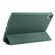 iPad mini 6 3-folding Horizontal Flip Honeycomb TPU Shockproof + PU Leather Tablet Case with Holder - Pine Green