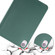 iPad mini 6 3-folding Horizontal Flip Honeycomb TPU Shockproof + PU Leather Tablet Case with Holder - Pine Green