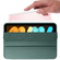 iPad mini 6 3-folding Horizontal Flip Honeycomb TPU Shockproof + PU Leather Tablet Case with Holder - Pine Green