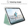 iPad mini 6 Pure Color Dual-Folding Horizontal Flip Leather Tablet Case with Holder & Sleep / Wake-up Function - Green iPad mini 6 Pure Color Dual-Folding Horizontal Flip Leather Tablet Case with Holder & Sleep / Wake-up Function - Green
