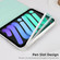 iPad mini 6 Pure Color Dual-Folding Horizontal Flip Leather Tablet Case with Holder & Sleep / Wake-up Function - Green iPad mini 6 Pure Color Dual-Folding Horizontal Flip Leather Tablet Case with Holder & Sleep / Wake-up Function - Green