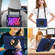 iPad mini 6 Shockproof PC + Silicone Combination Tablet Case with Holder & Hand Strap & Shoulder Strap - Navy Blue