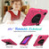 iPad mini 6 Shockproof PC + Silicone Combination Tablet Case with Holder & Hand Strap & Shoulder Strap - Rose Red