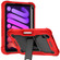 iPad mini 6 Silicone + PC Shockproof Protective Tablet Case with Holder - Red + Black