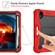 iPad mini 6 Silicone + PC Shockproof Protective Tablet Case with Holder - Red + Black