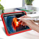 iPad mini 6 Silicone + PC Shockproof Protective Tablet Case with Holder - Red + Black