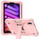 iPad mini 6 Silicone + PC Shockproof Protective Tablet Case with Holder - Rose Gold