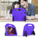 iPad mini 6 EVA Material Children Flat Anti Falling Cover Protective Shell with Thumb Bracket - Purple