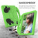 iPad mini 6 EVA Material Children Flat Anti Falling Cover Protective Shell with Thumb Bracket - Green
