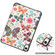 iPad mini 6 Custer Painted PU Leather Tablet Case with Sleep / Wake-up Function & 3-Fold Holder - Color Butterfly